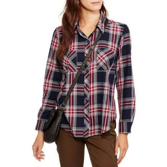 Faded Glory Tops - FADED GLORY BUTTON DOWN SHIRT